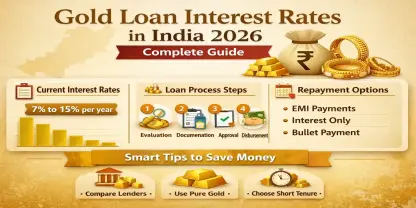 Gold Loan Interest Rates in India 2026: Complete Guide to Rates, Process & Smart Tips