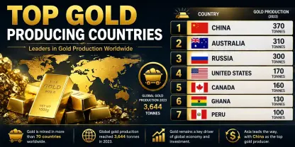 Top Gold Producing Countries