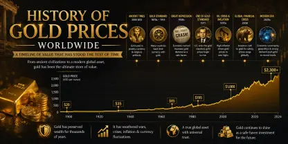 History of Gold Prices Worldwide